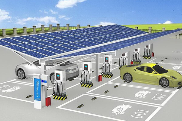 Sistema de almacenamiento de energía y fotovoltaica en la estación de carga EV